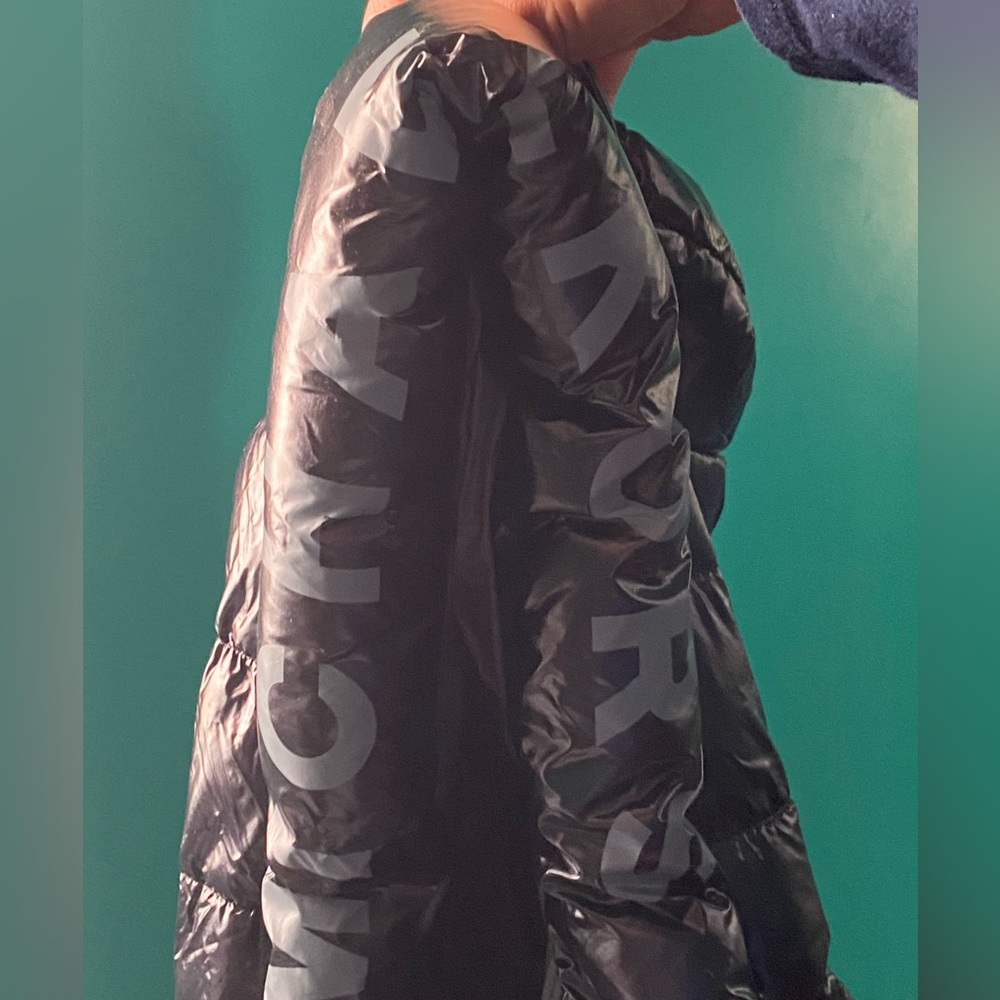 SOLD Metallic Ciré Hooded Puffer Jacket - Picture 7 of 7